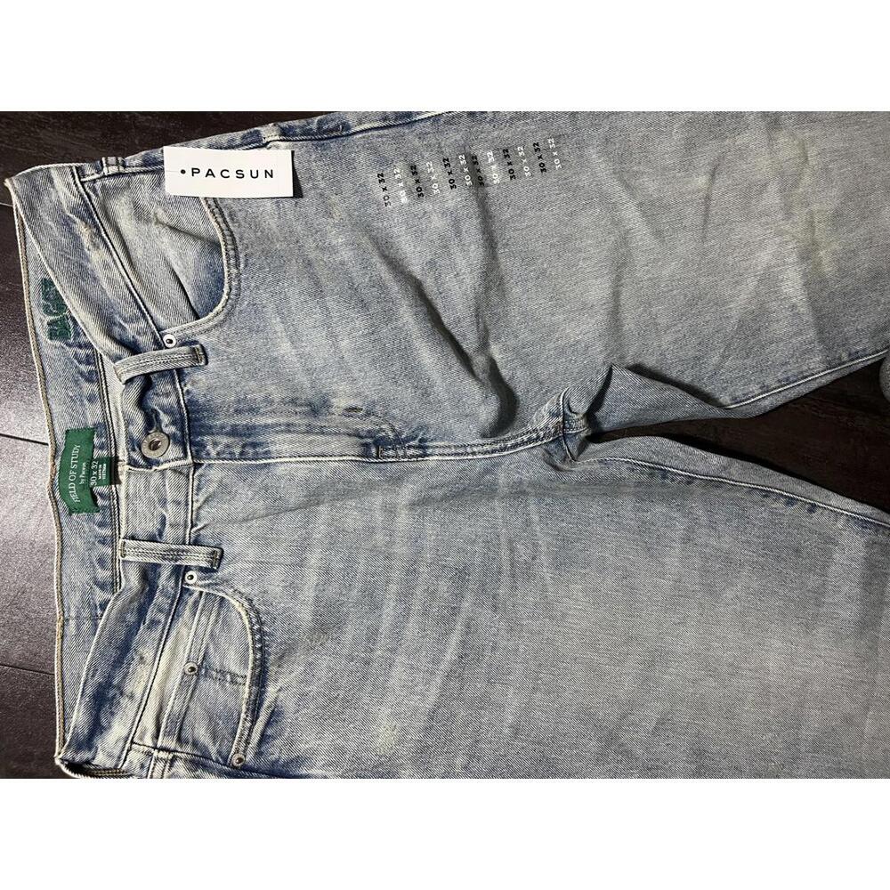 Field of Study PacSun Baggy Jeans Men’s 30x32 Light Wash Denim‎ NWT $95 - Picture 7 of 7